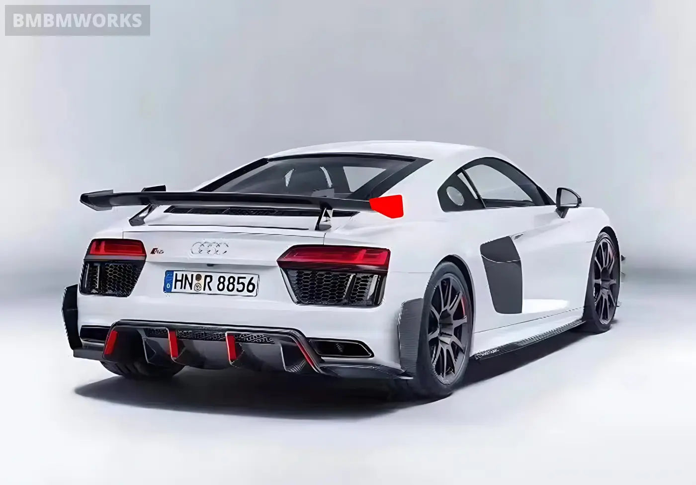 Audi R8 P-Type Carbon Fiber Rear Diffuser & Rear Lip Body Kit (2016-2018) Body Kits & Performance 2
