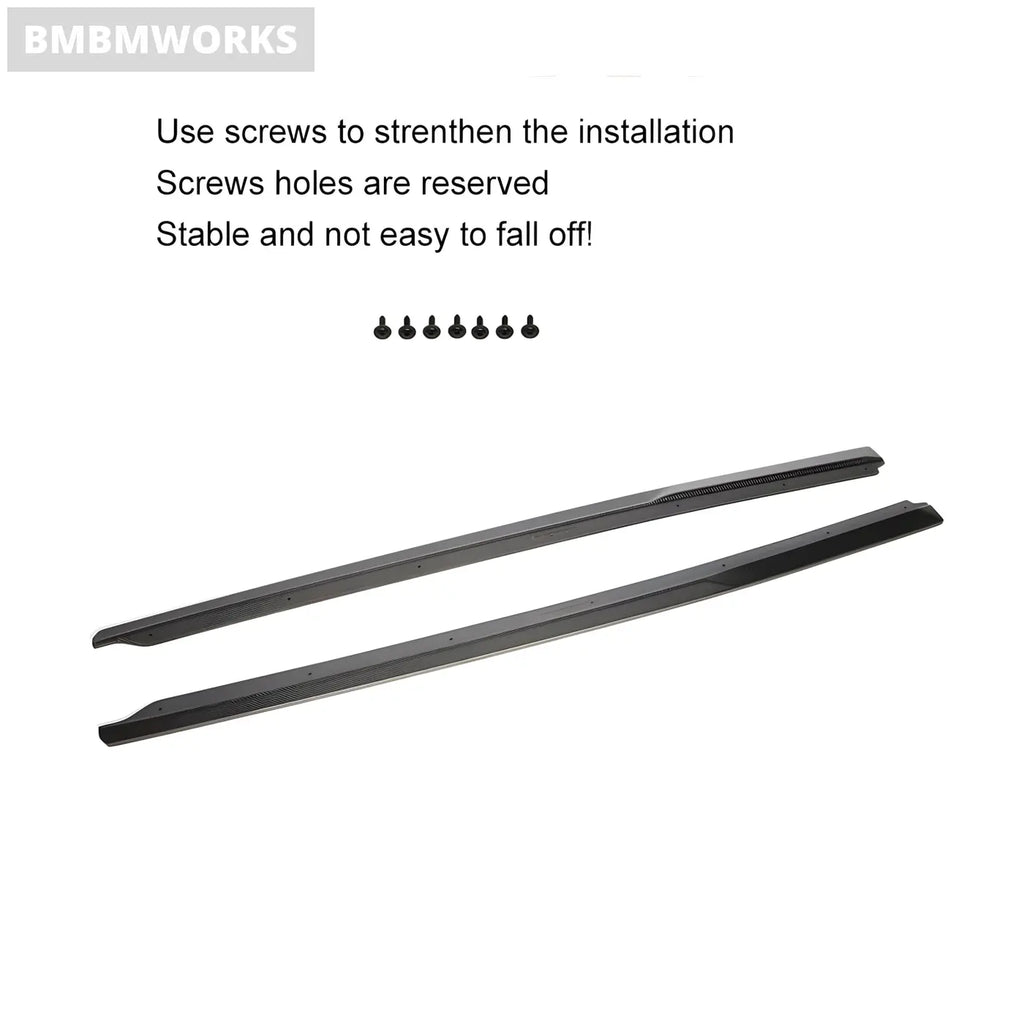 Audi R8 V10 Coupe Carbon Fiber Side Skirts Lip Extensions Body Kit (2016-2018) Body Kits & Performance 4