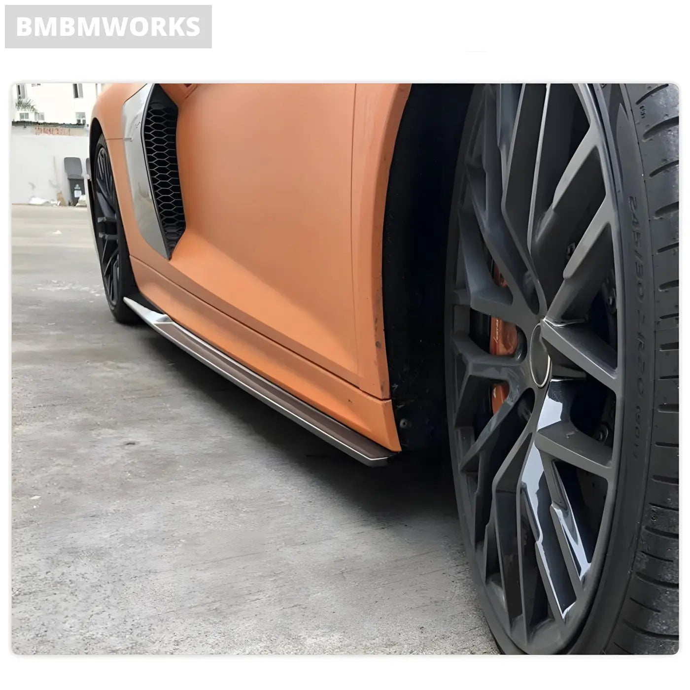 Audi R8 V10 Coupe Carbon Fiber Side Skirts Lip Extensions Body Kit (2016-2018) Body Kits & Performance 4