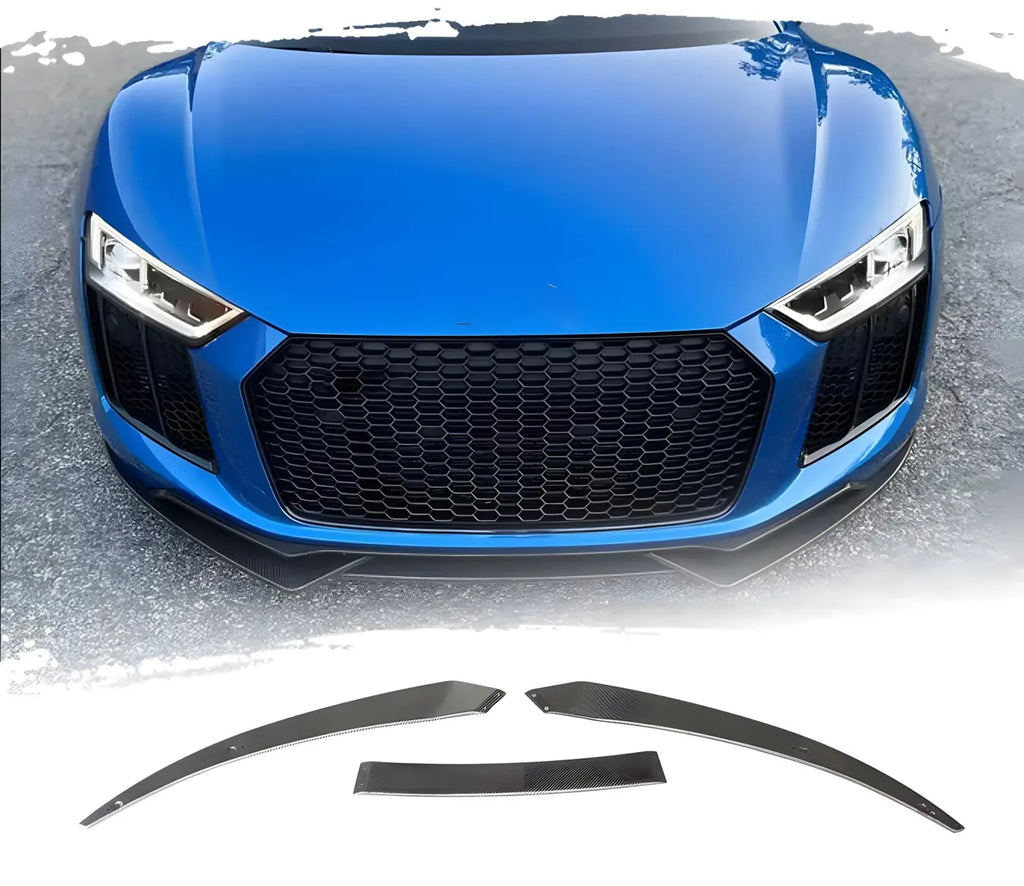 Audi R8 V10 Gen 2 Carbon Fiber Front Bumper Lip (2016-2018) Body Kits & Performance 4