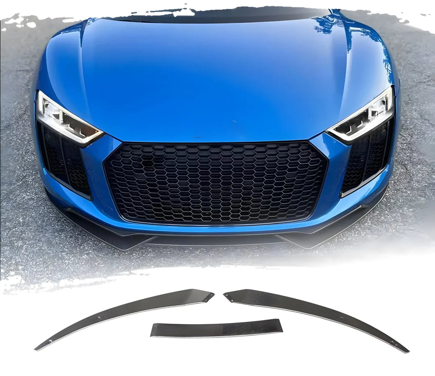 Audi R8 V10 Gen 2 Carbon Fiber Front Bumper Lip (2016-2018) Body Kits & Performance 4