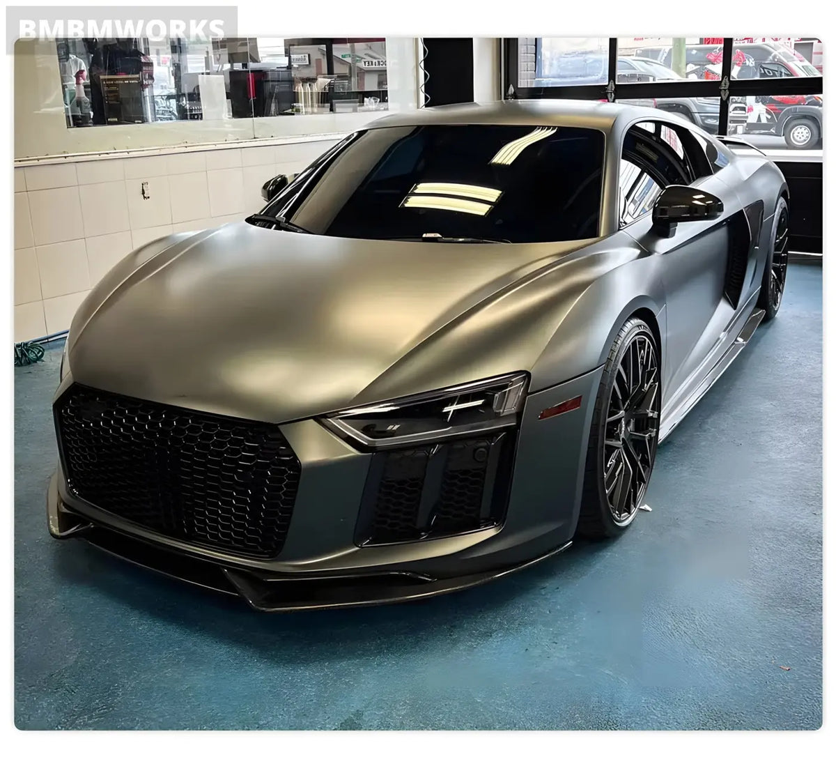 Audi R8 V10 Gen 2 Carbon Fiber Front Bumper Lip (2016-2018) Body Kits & Performance 2