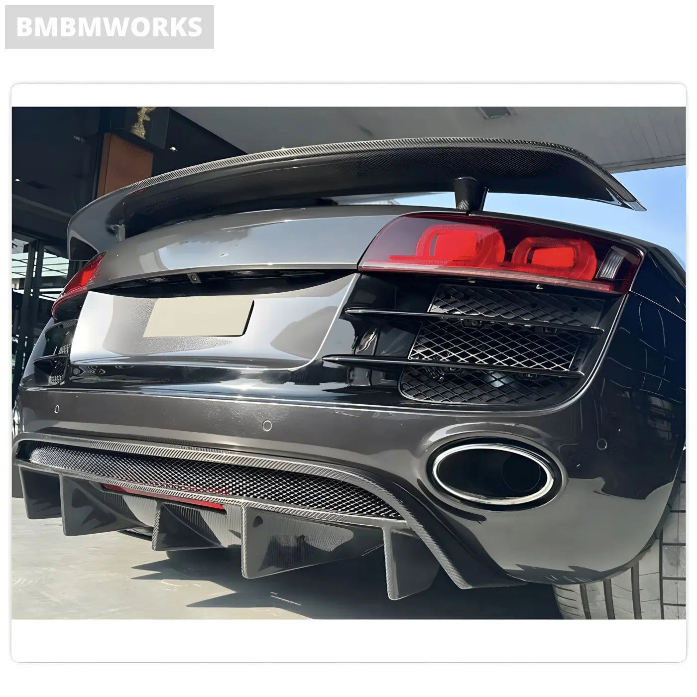Audi R8 V8/V10 Carbon Fiber Rear Diffuser (2008-2015) Body Kits & Performance 4