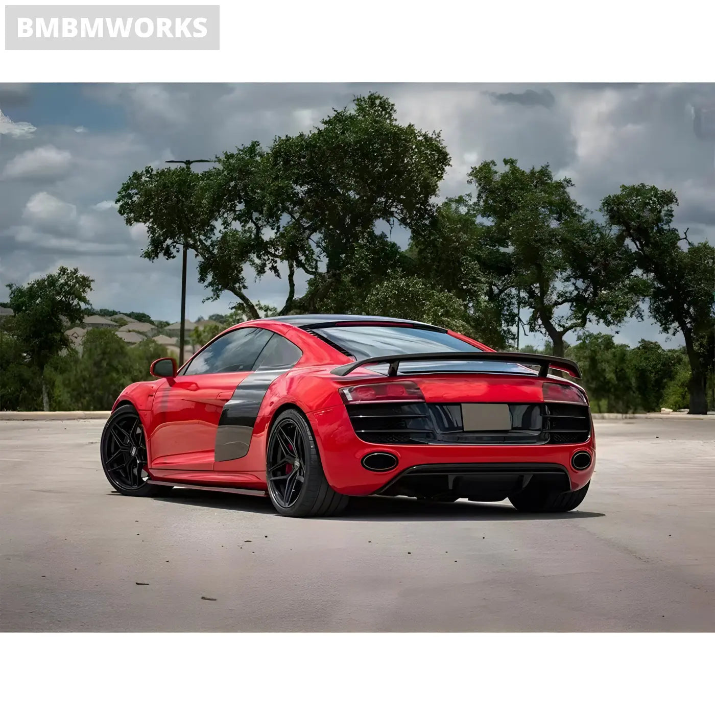 Audi R8 V8/V10 Carbon Fiber Side Door Fender Trim Cover Body Kit (2008-2015) Body Kits & Performance 2