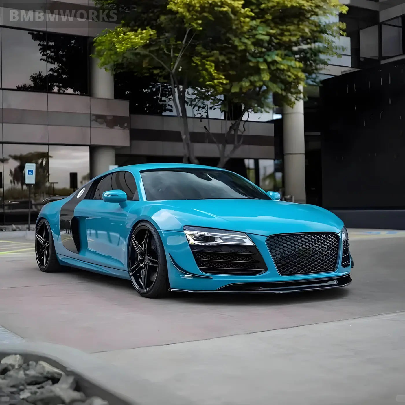 Audi R8 V8/V10 Carbon Fiber Side Door Fender Trim Cover Body Kit (2008-2015) Body Kits & Performance 2