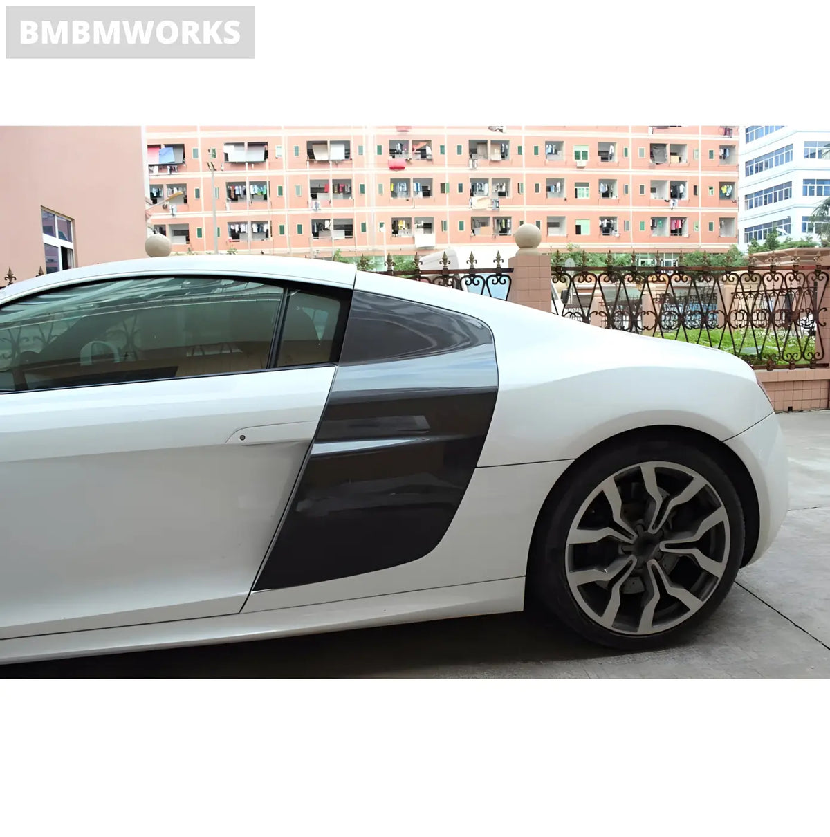Audi R8 V8/V10 Coupe Carbon Fiber Side Door Fender Blade Trims (2008-2015) Body Kits & Performance 4