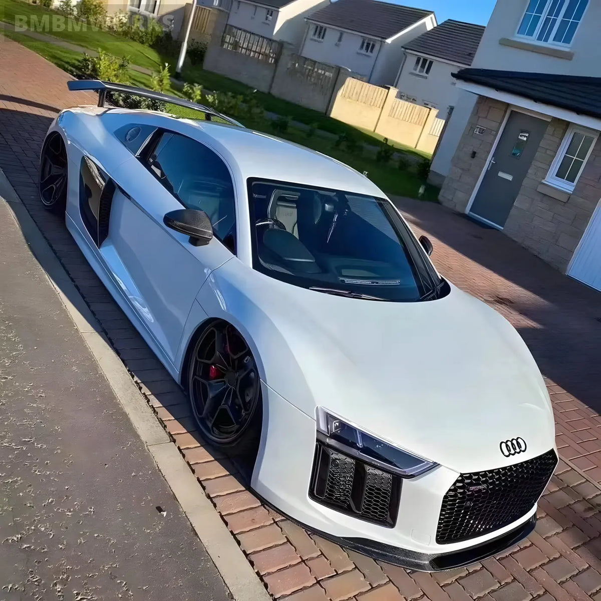 Audi R8 VRS Style Carbon Fiber Rear Bumper Lip Splitter Body Kit (2017-2019) Body Kits & Performance 2