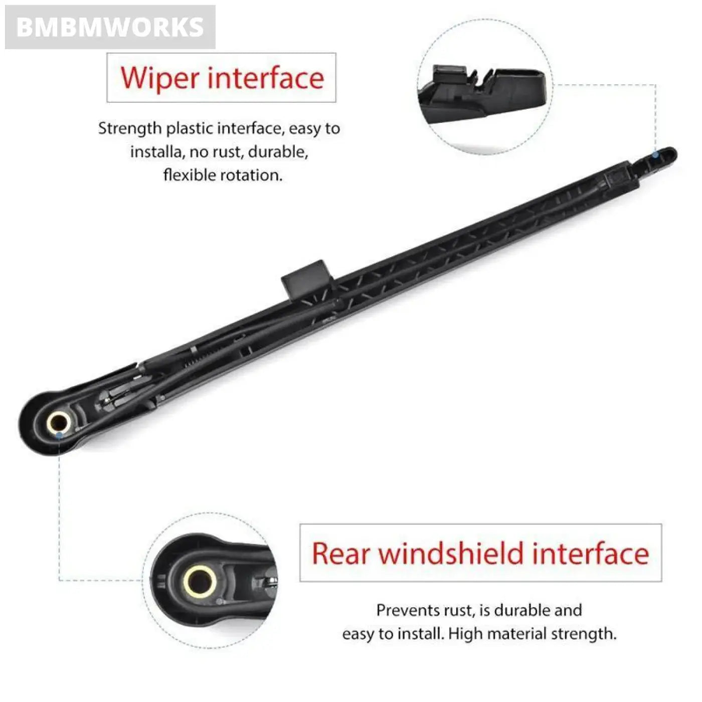 Back Windshield Wiper Arm Blade Set Cadillac Escalade Gmc Yukon Chevy Tahoe 7-13