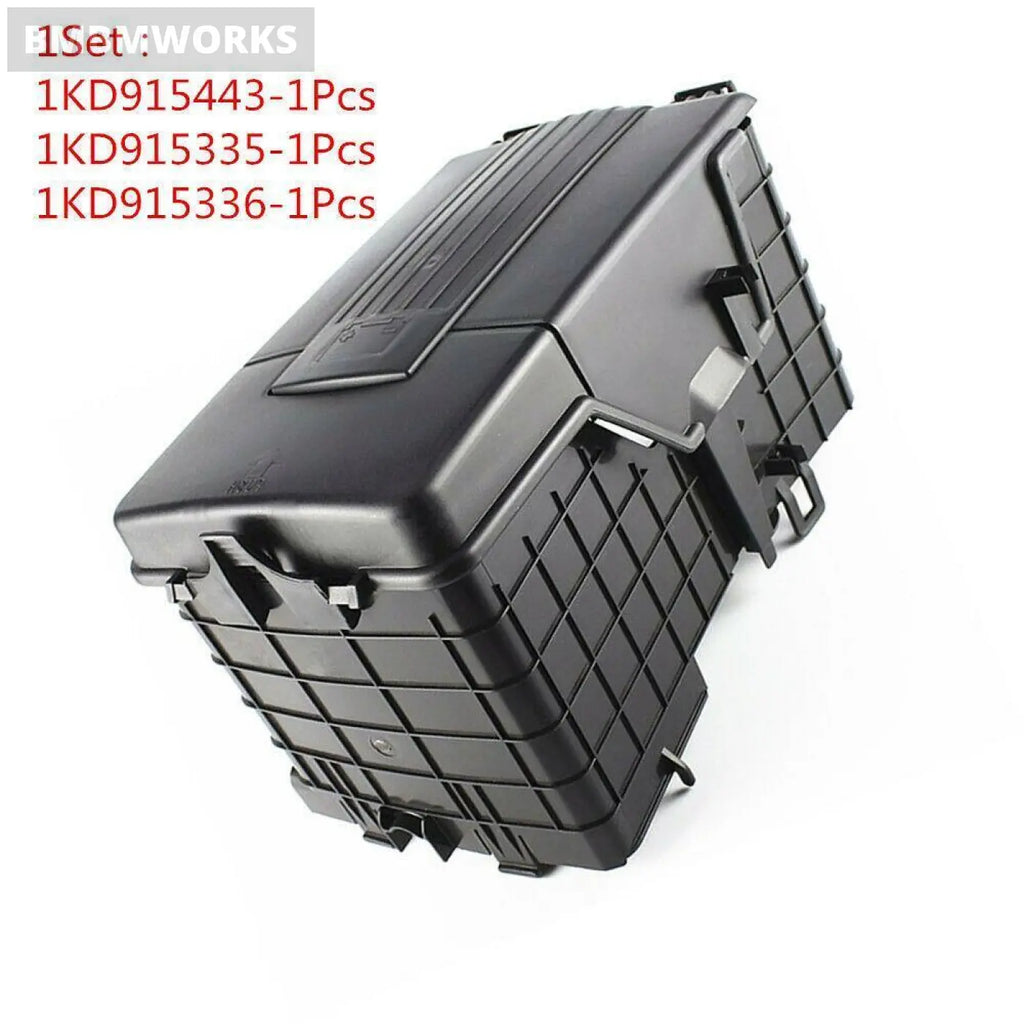 Battery Cover Dust Box Set Vw Cc Passat B6 Golf Mk5 Mk6 Tiguan Audi A3 Q3 Skoda