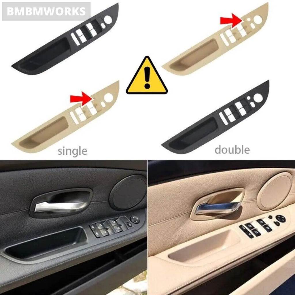 Beige Left Interior Handle Door Window Switch Pull Trim Bmw E60 Lci 51416983705