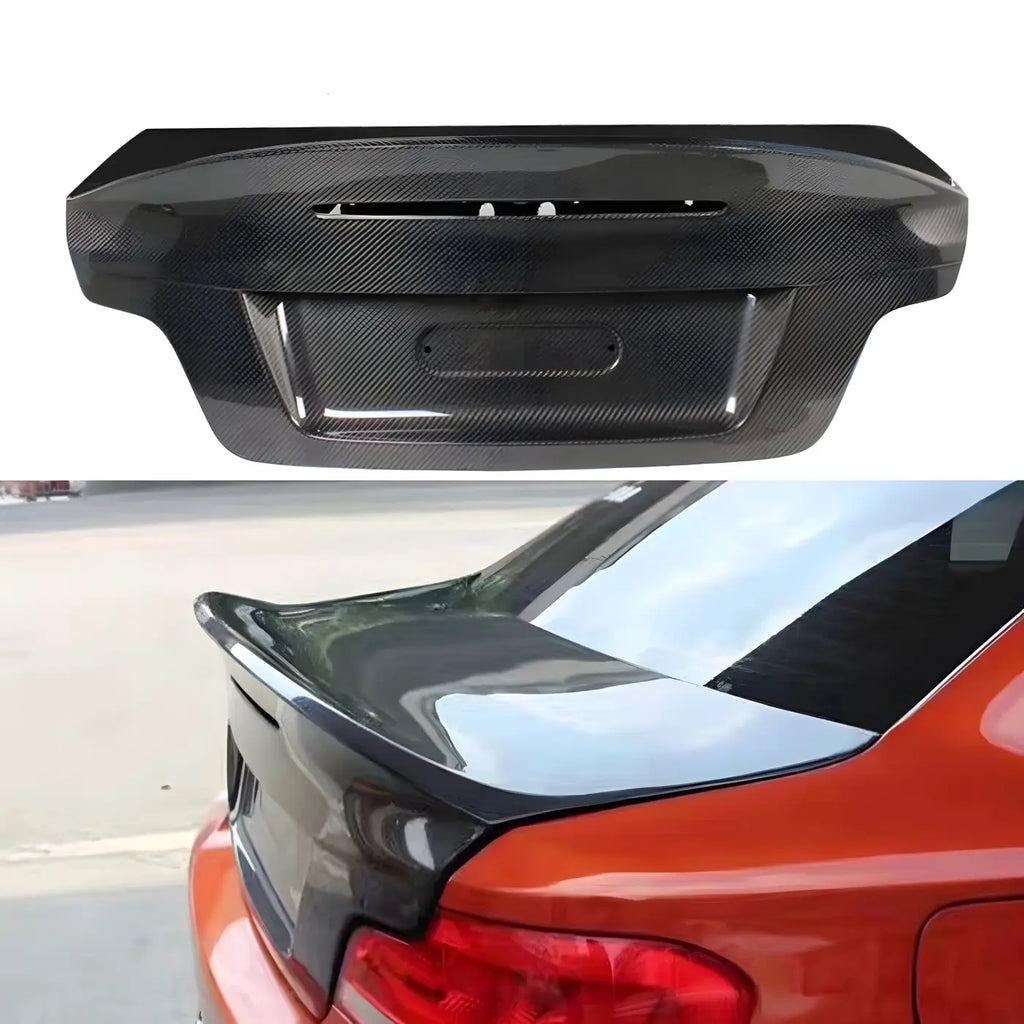 BMW 1 Series E82 M Coupe Carbon Fiber Rear Trunk Boot Cover Wing Lip (2008-2013) Body Kits & Performance 4