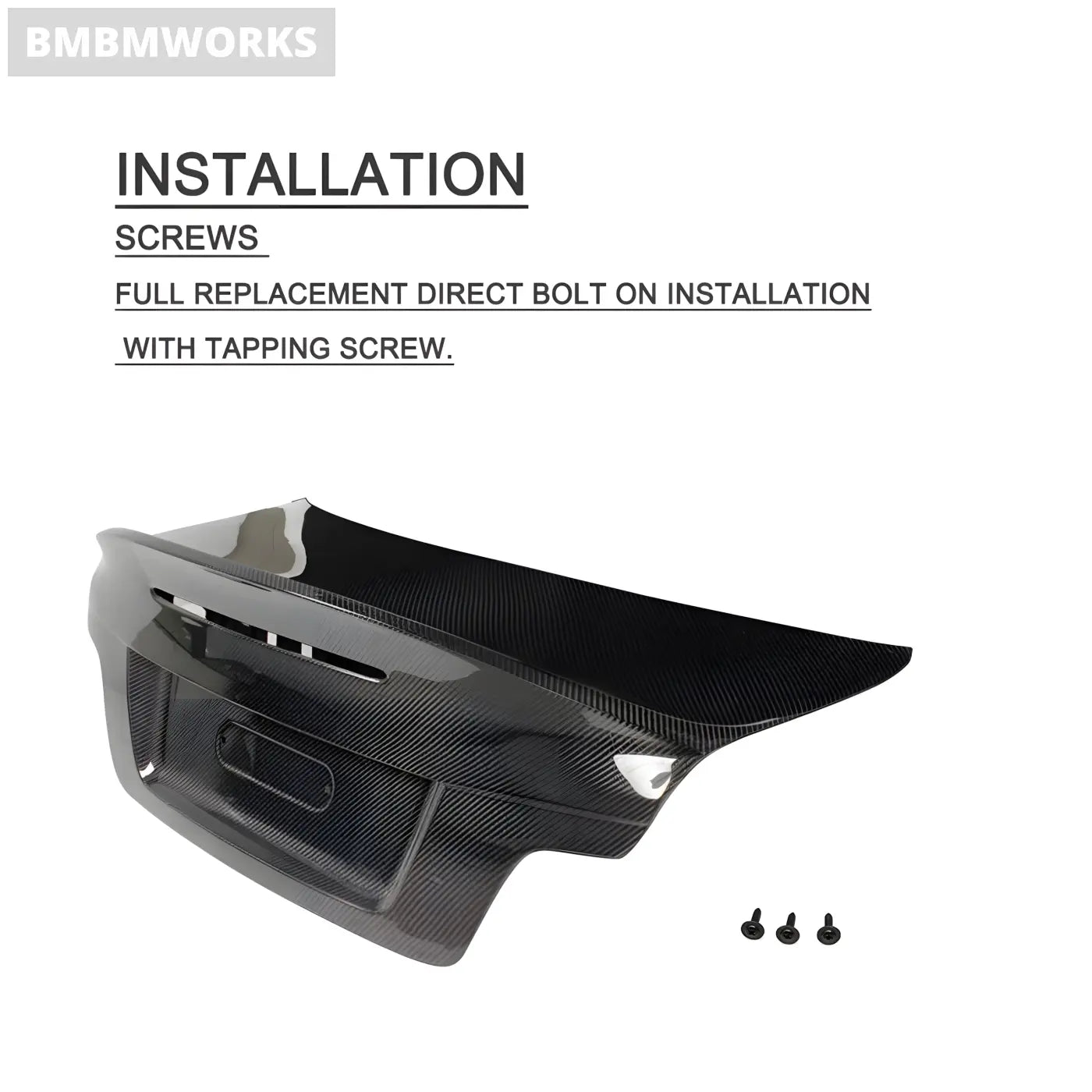 BMW 1 Series E82 M Coupe Carbon Fiber Rear Trunk Boot Cover Wing Lip (2008-2013) Body Kits & Performance 4