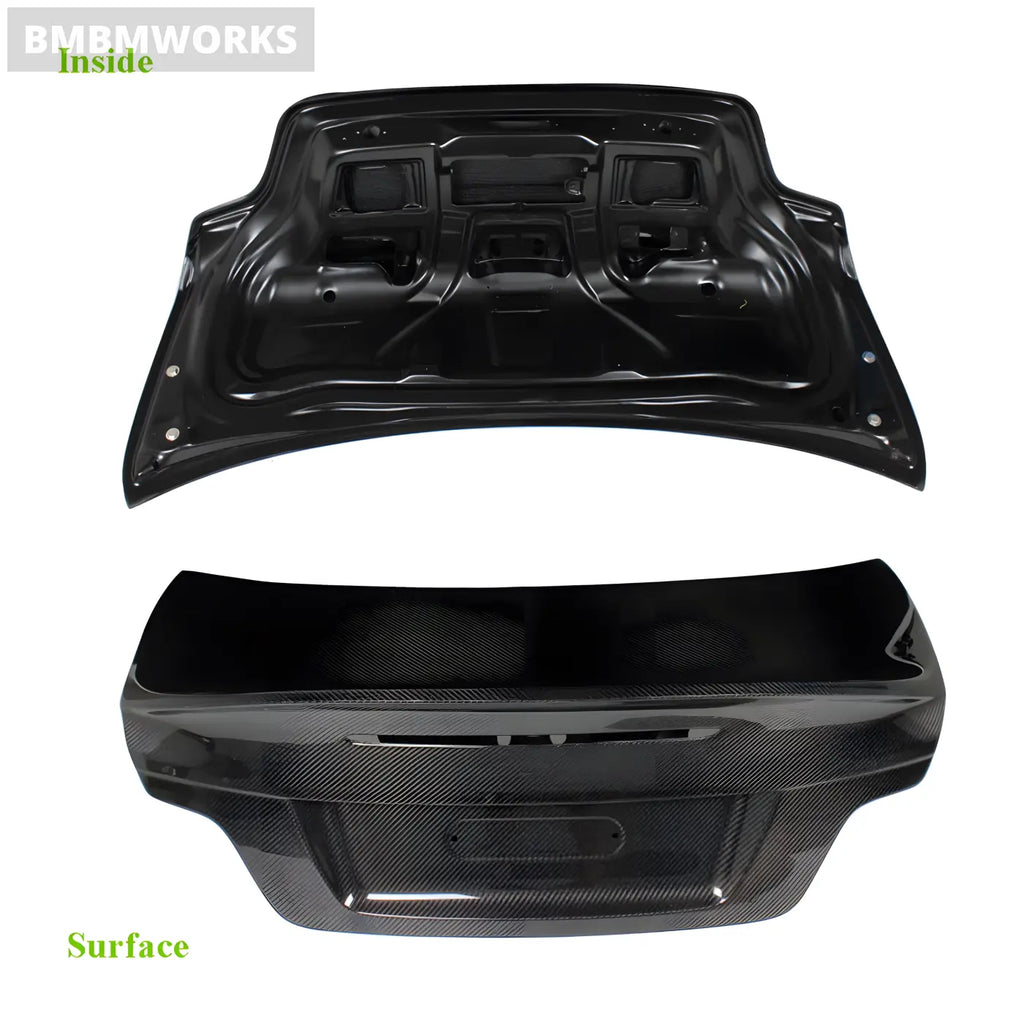 BMW 1 Series E82 M Coupe Carbon Fiber Rear Trunk Boot Cover Wing Lip (2008-2013) Body Kits & Performance 4