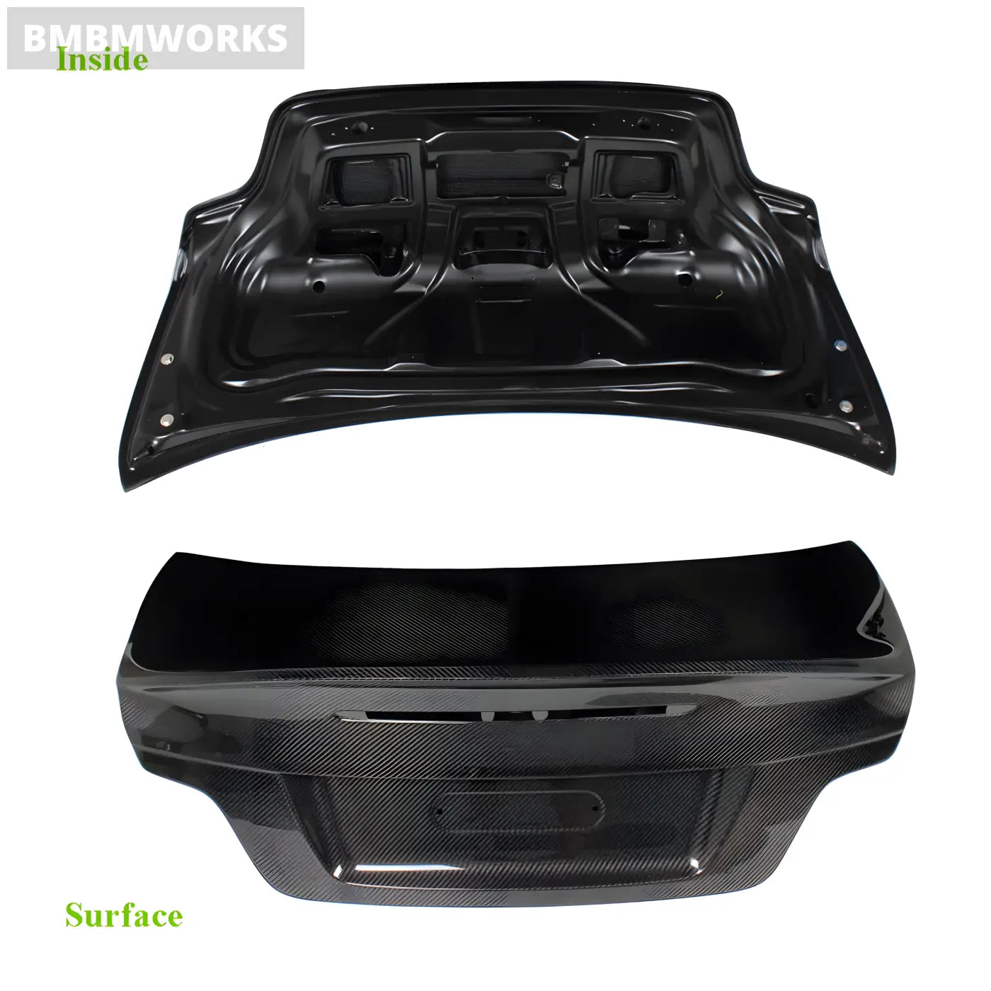 BMW 1 Series E82 M Coupe Carbon Fiber Rear Trunk Boot Cover Wing Lip (2008-2013) Body Kits & Performance 4