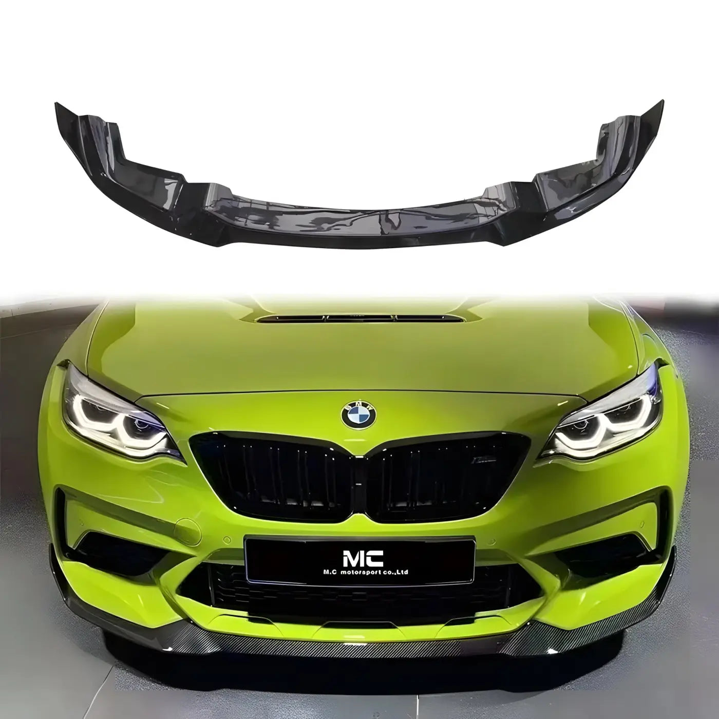 BMW 2 Series M2 F87 CS Style Carbon Fiber Front Bumper Lip (2016 + ) Body Kits & Performance 2