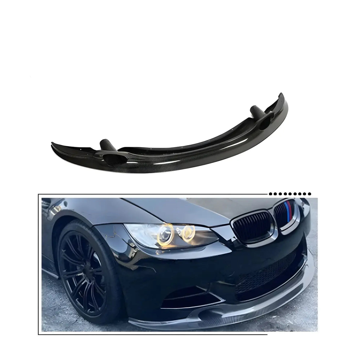 BMW 3 Series E90/E92/E9X M3 GT4S Style Carbon Fiber Front Bumper Lip (2009-2013) Body Kits & Performance 2