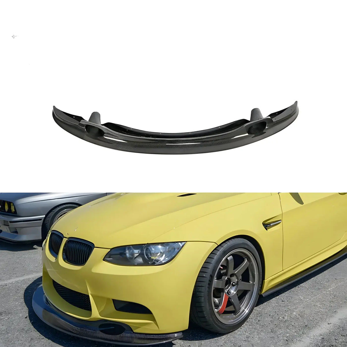 BMW 3 Series E90/E92 M3 Carbon Fiber Front Lip (2009-2013) Body Kits & Performance 2