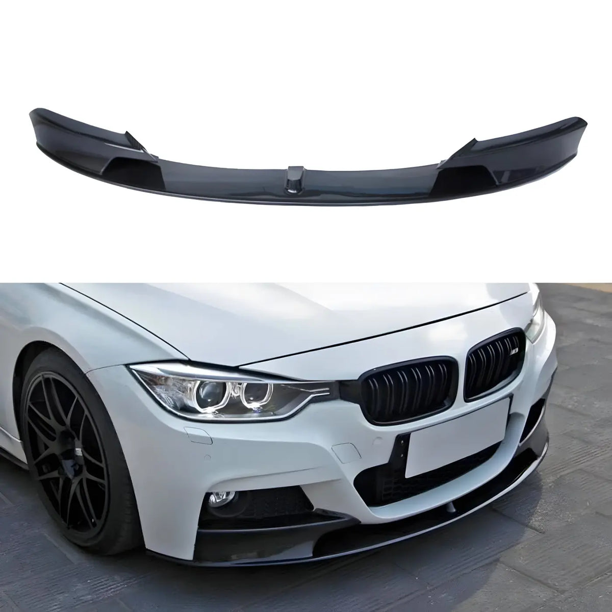 BMW 3 Series F30 M Sport 320i/328i/335i Carbon Fiber MP-Style Front Lip Bumper (2012-2018) Body Kits & Performance 2