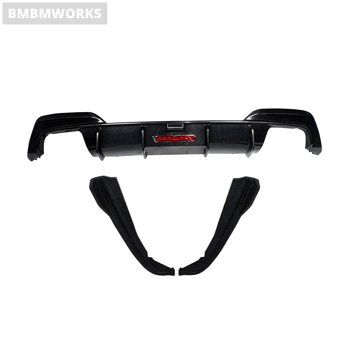 BMW 3 Series G20/G28 Carbon Fiber Rear Bumper Lip Spoiler Separator Diffuser (2020-2022) Body Kits & Performance 2