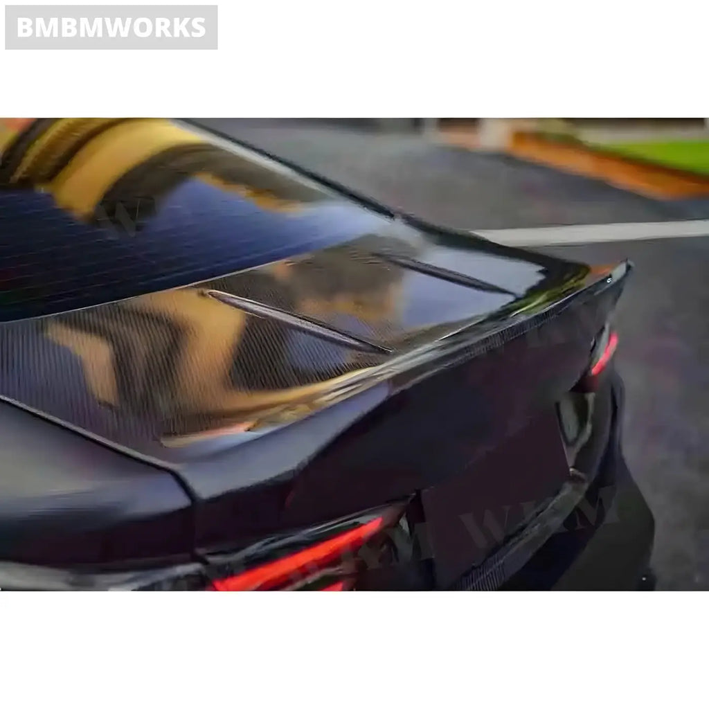 BMW 3 Series G80 M3 Carbon Fiber Rear Trunk & Roof Trim Body Kit (2021 + ) Body Kits & Performance 4