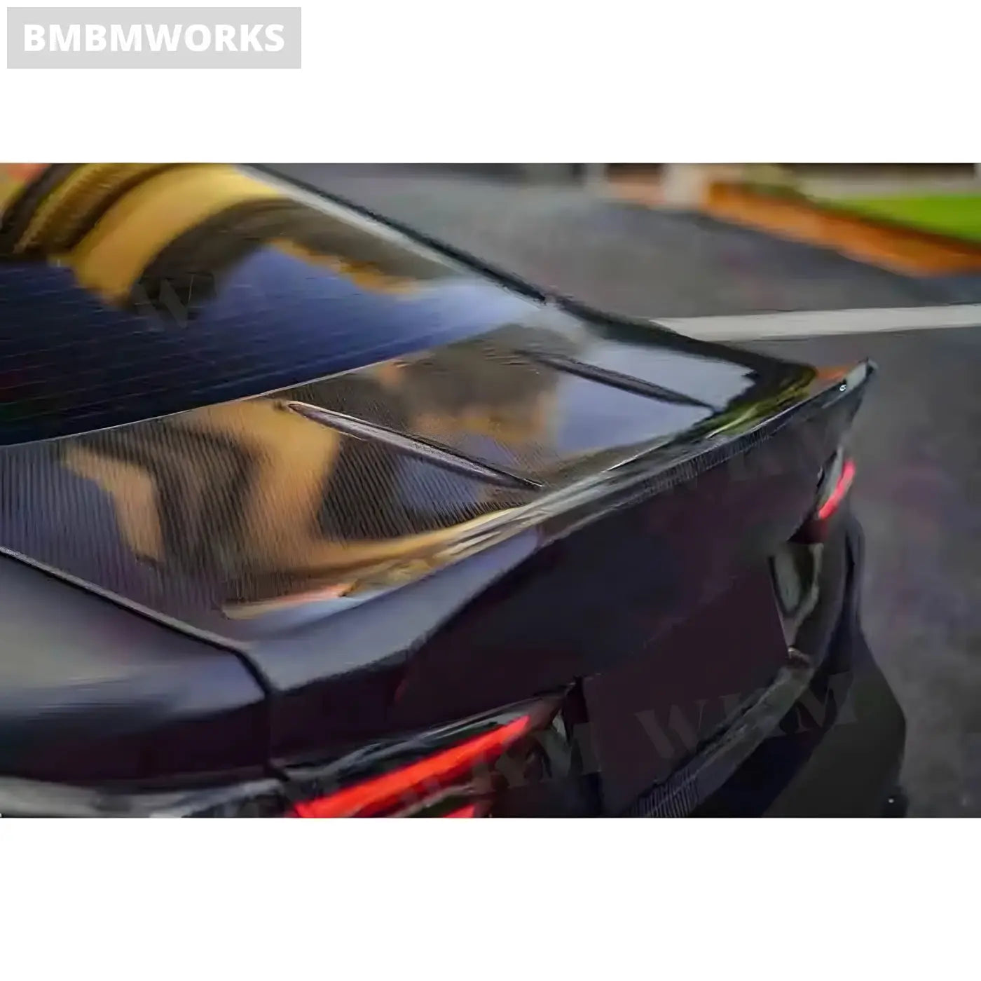 BMW 3 Series G80 M3 Carbon Fiber Rear Trunk & Roof Trim Body Kit (2021 + ) Body Kits & Performance 4