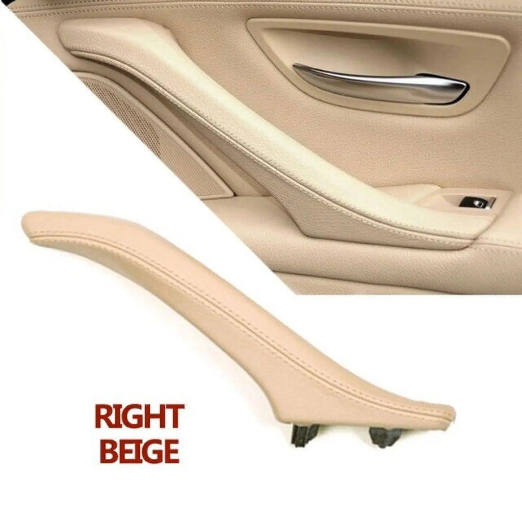Bmw 5 F10 Interior Passenger Left Door Leather Handle Assembly 51417225854