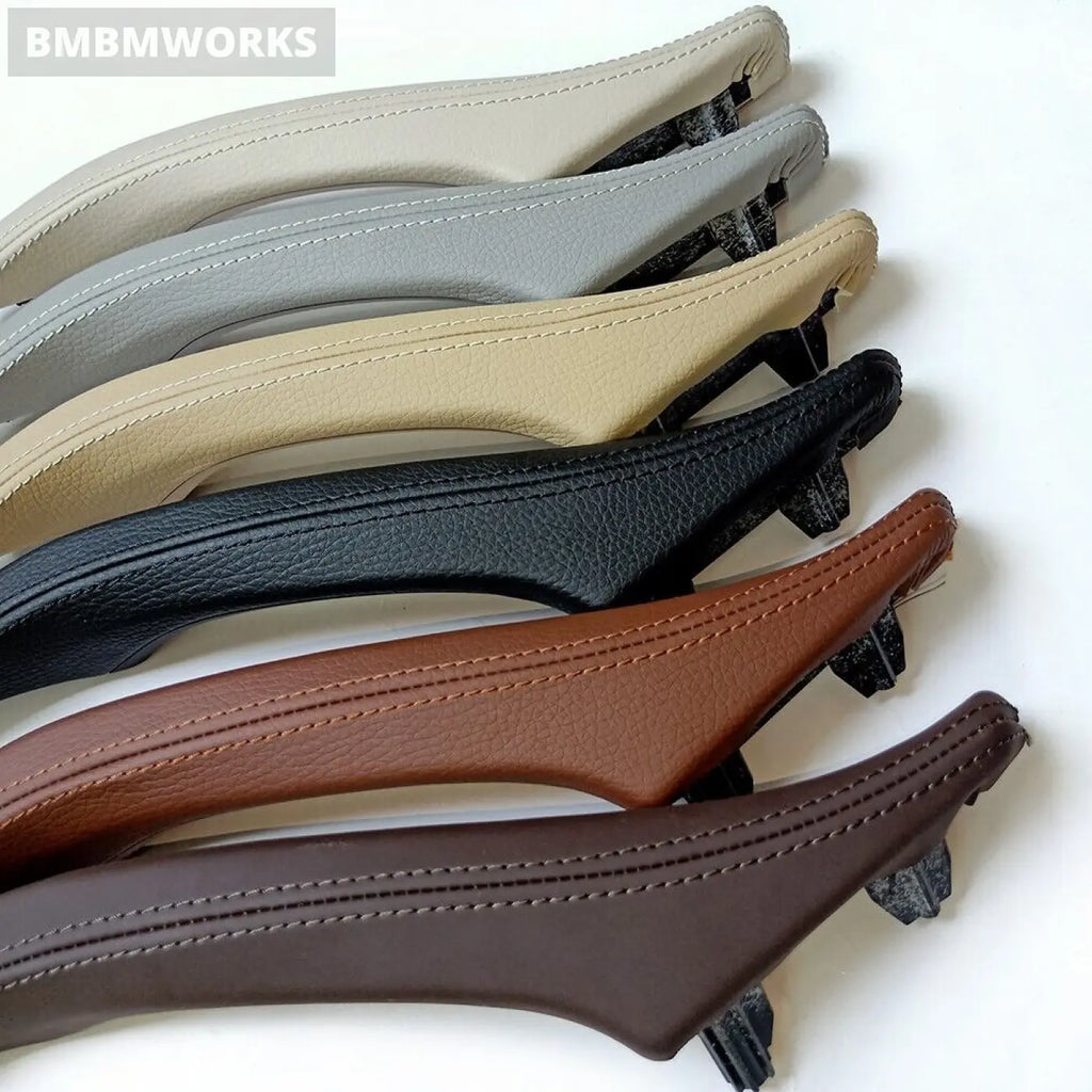 Bmw 5 F10 Interior Passenger Left Door Leather Handle Assembly 51417225854