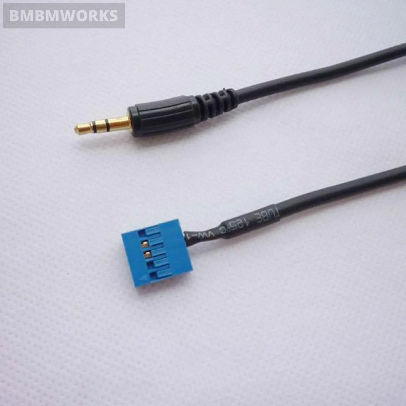 Bmw E46 98-06 Auxiliary Cable Replacement Adapter Accessory Aux Blue 10Pins