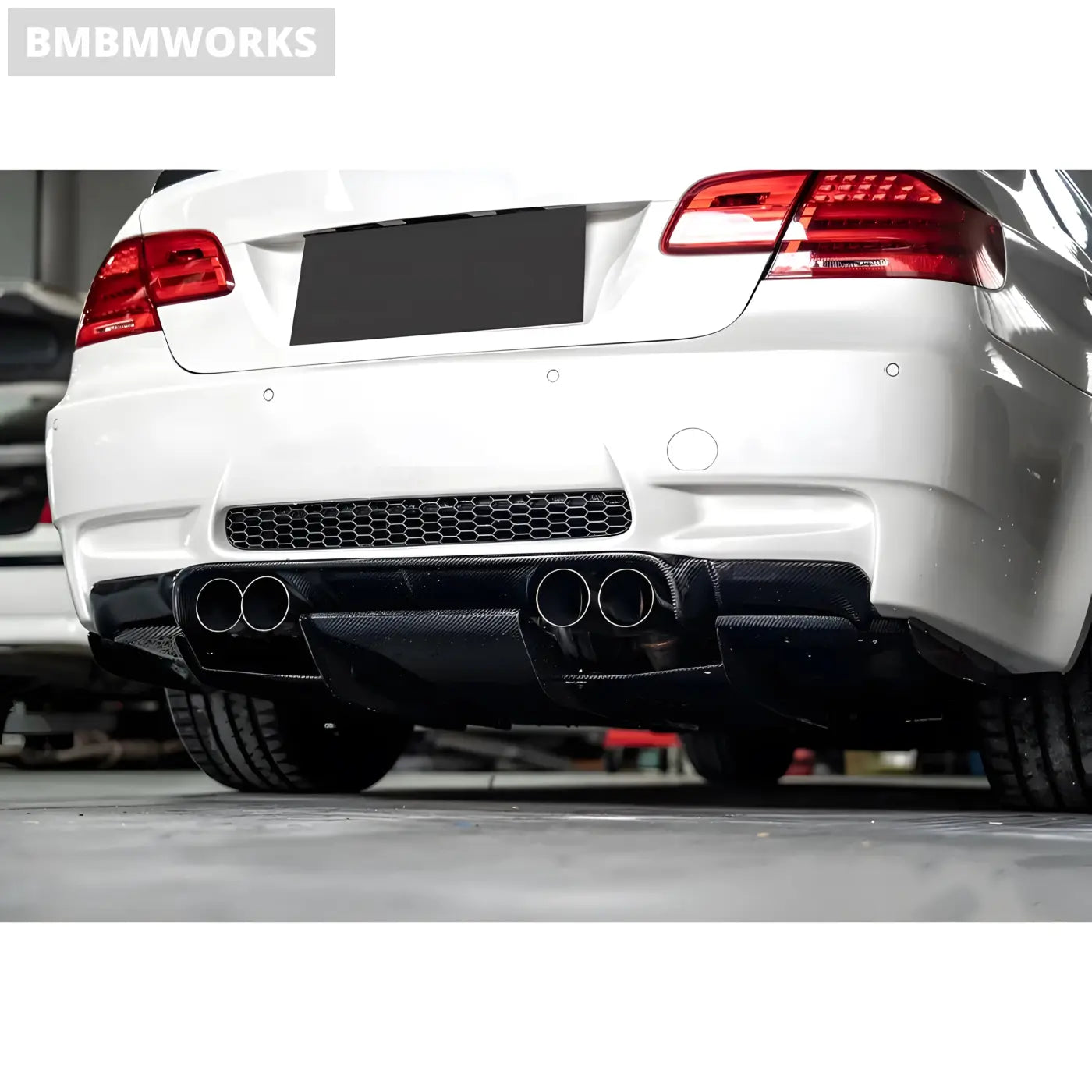 BMW E92/E93 M3 Carbon Fiber Rear Bumper Diffuser Lip Spoiler Body Kit (2007-2013) Body Kits & Performance 2