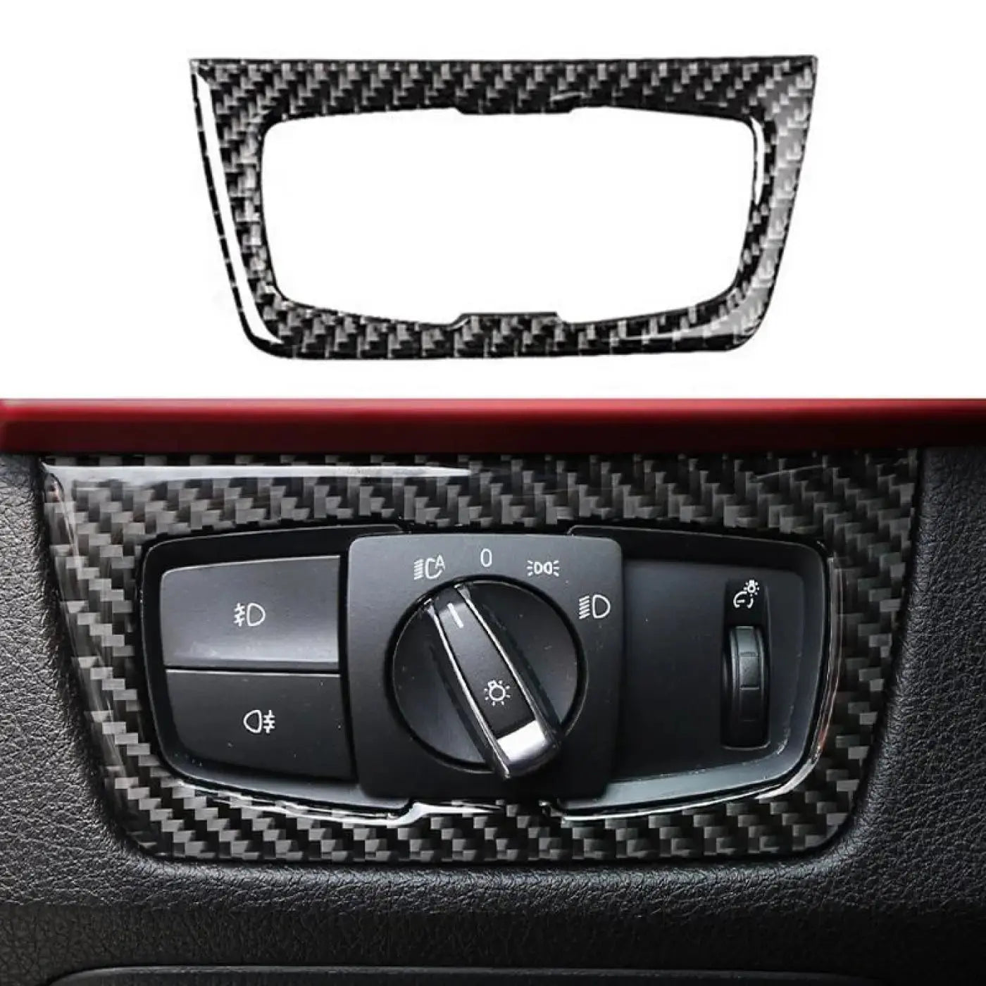 Bmw F30 F31 F32 F33 F20 F21 F22 Carbon Fiber Headlight Switch Trim Frame Cover