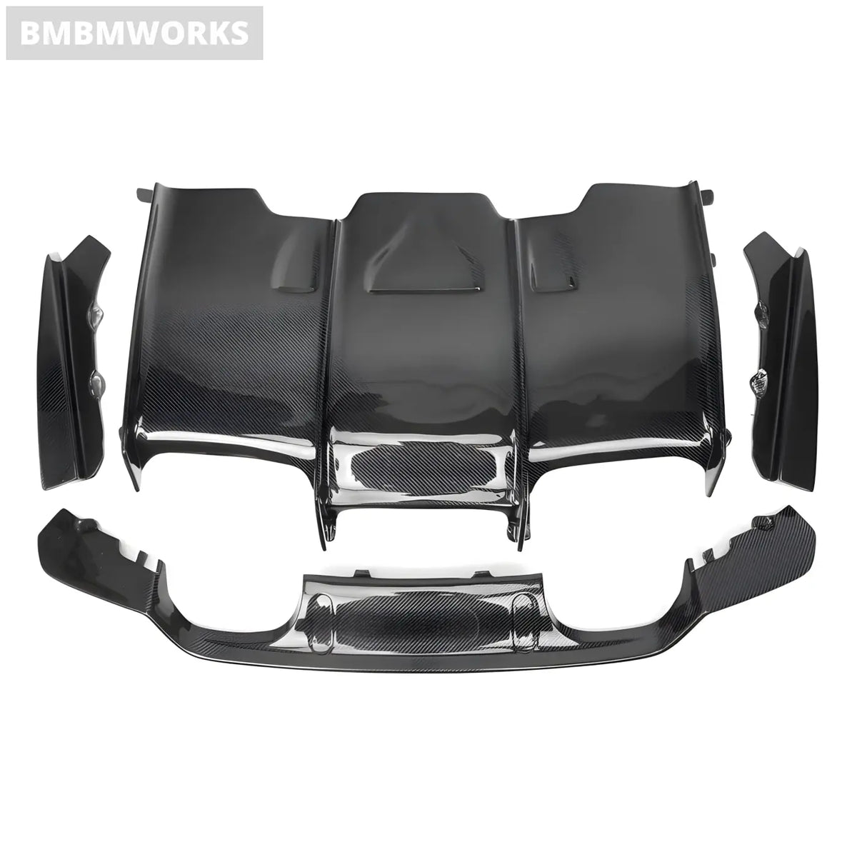 BMW F80 M3 / F82 & F83 M4 Carbon Fiber Rear Bumper Lip Diffuser (2014-2019) Body Kits & Performance 2