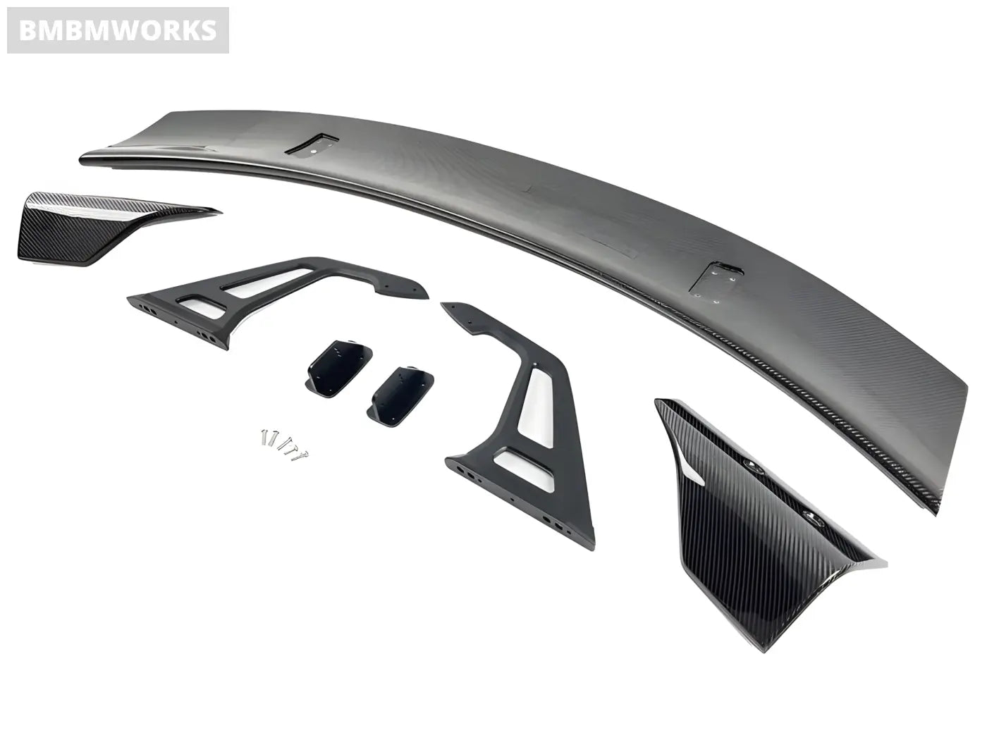 BMW F87 F80 F82 M2 M3 M4 Carbon Fiber Rear Swan Neck Wing Body Kits & Performance 2