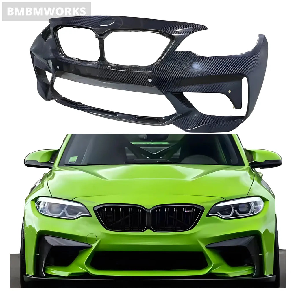 BMW F87 M2/M2C Genuine Carbon Fiber Front Bumper (2014-2021) Body Kits & Performance 2
