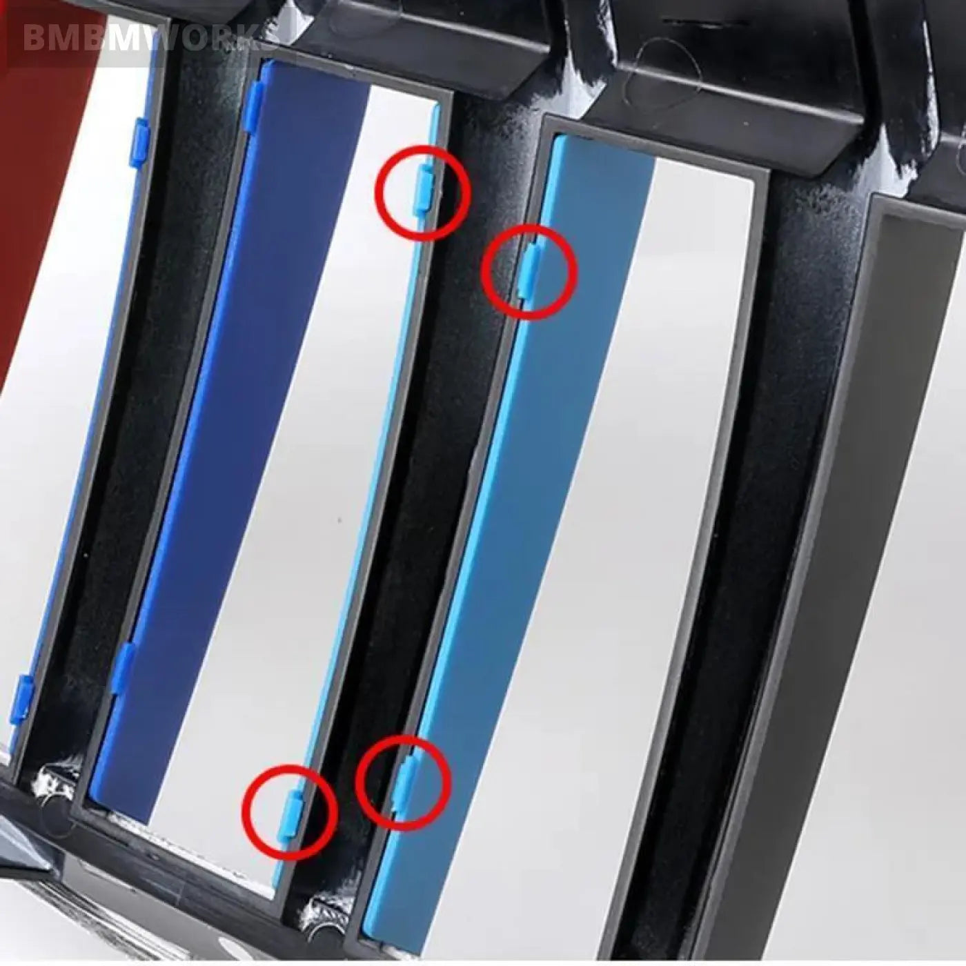 Bmw G20 G21 3 Series 2019 2020 2021 G28 M Car Front Grille Trim Strips Blue Red