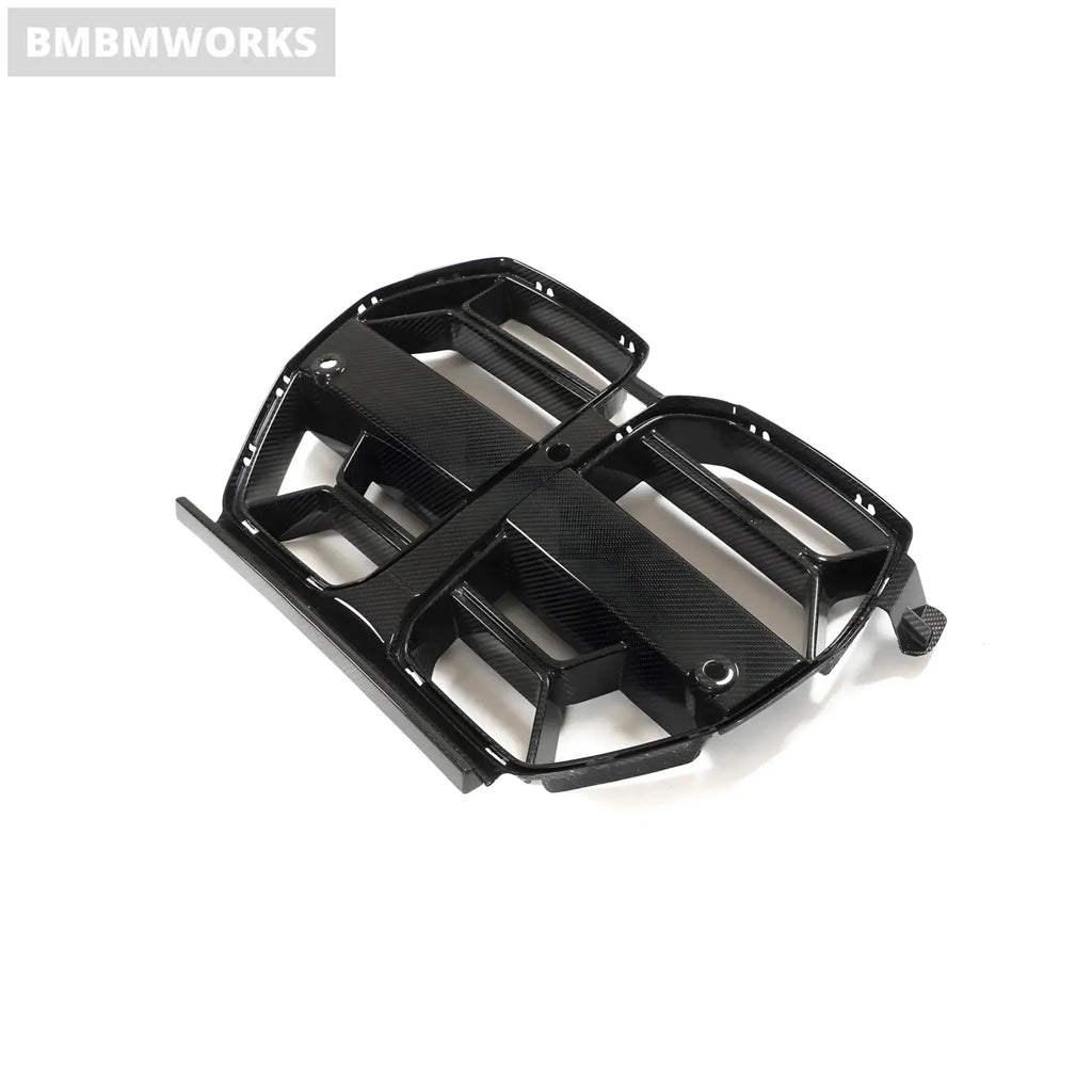 BMW G80 M3 & G82/G83 M4 Carbon Fiber Front Bumper Grille (2021-2022 Without ACC) Body Kits & Performance 2