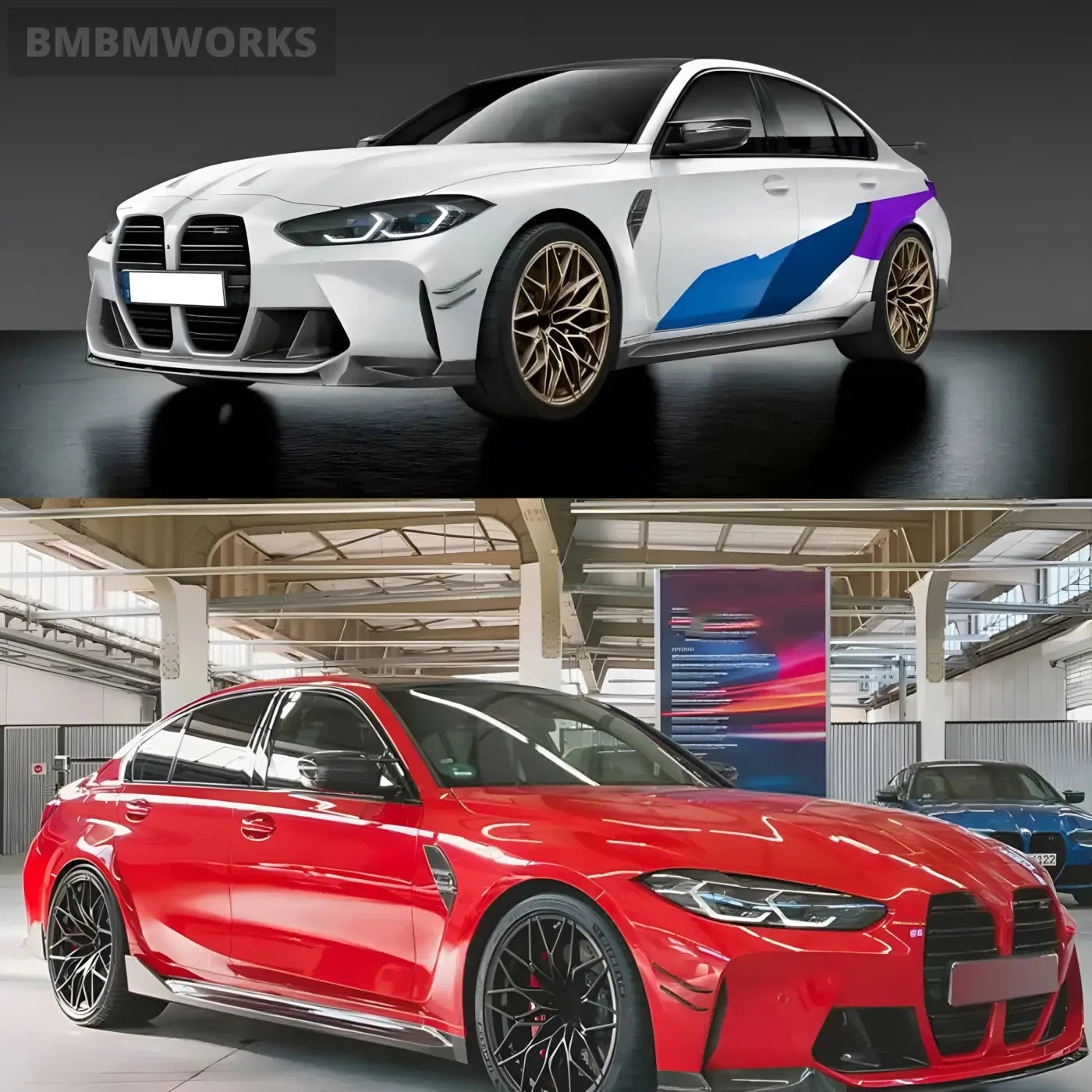 BMW G80 M3 / G82 M4 MP Style Carbon Fiber Side Skirts Rocker Panel (2020-2021) Body Kits & Performance 2