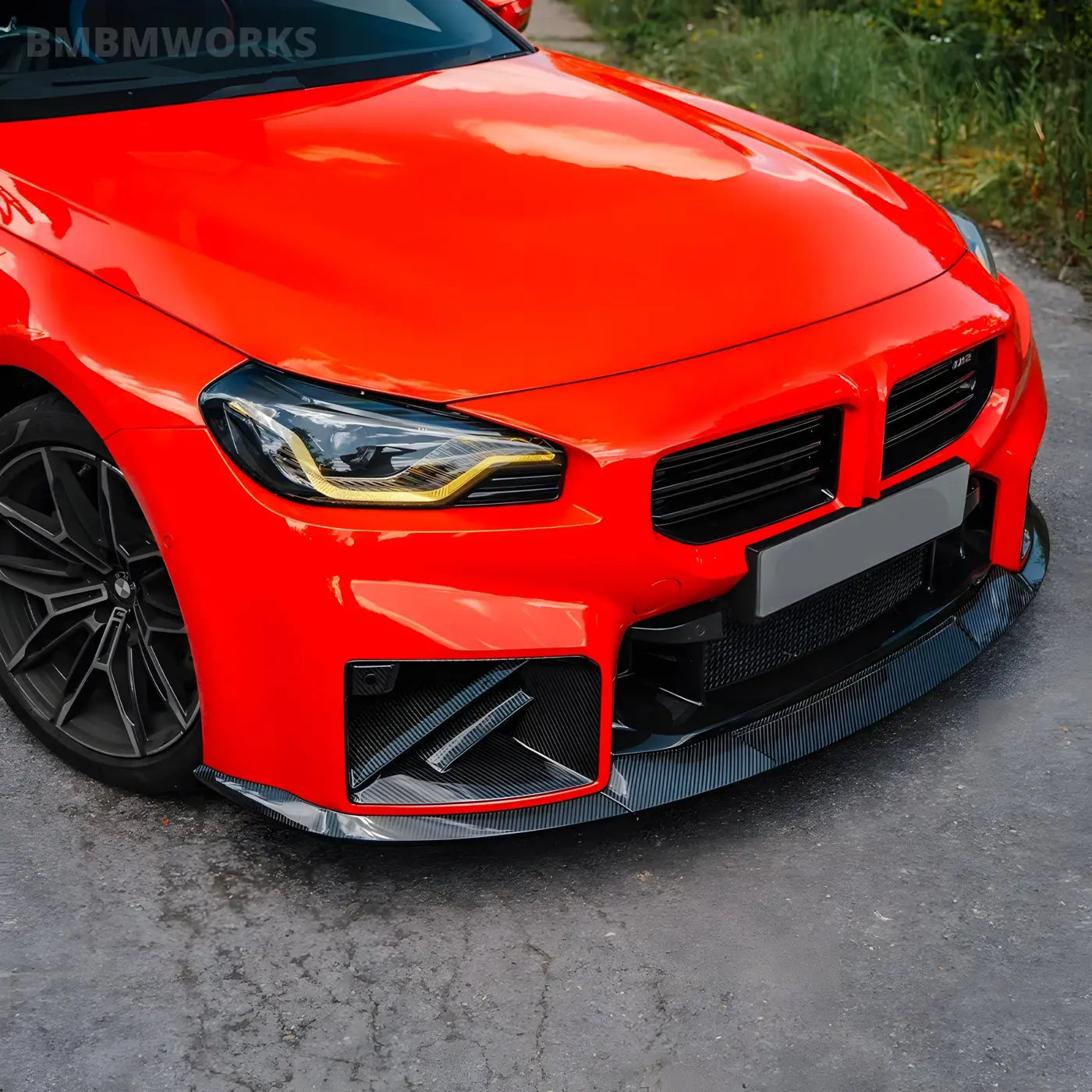 BMW G87 M2 Carbon Fiber Front Bumper Air Inlet / Fog Light Grill Duct Body Kits & Performance 2