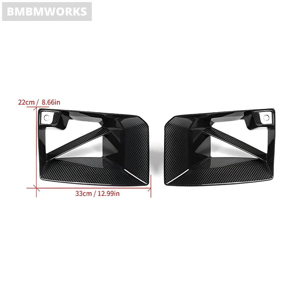 BMW G87 M2 Carbon Fiber Front Bumper Air Inlet / Fog Light Grill Duct Body Kits & Performance 2