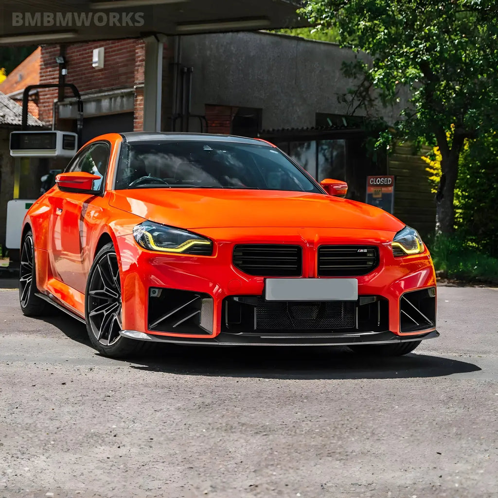 BMW G87 M2 Carbon Fiber Front Bumper Air Inlet / Fog Light Grill Duct Body Kits & Performance 2