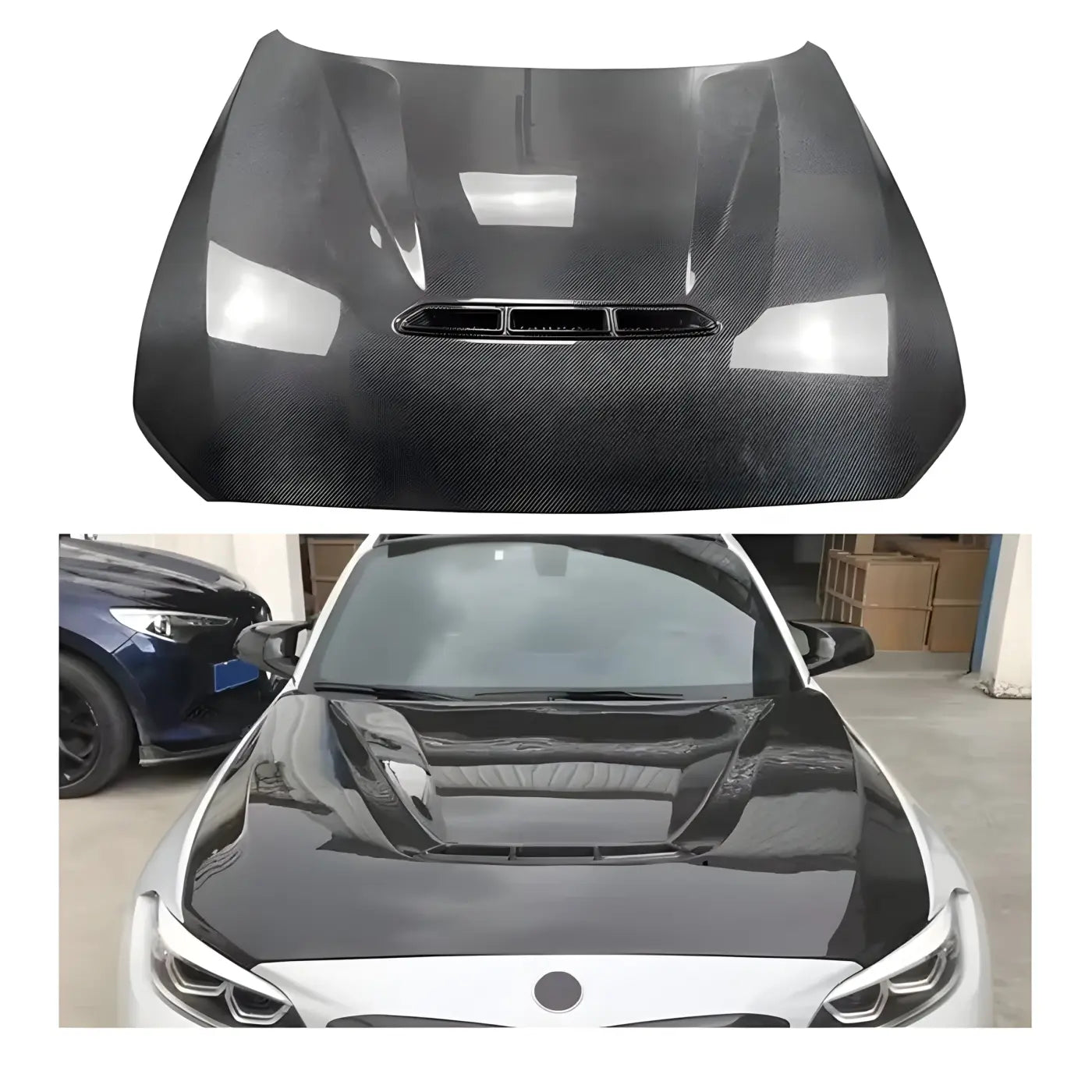 BMW M2 F87 Carbon Fiber Engine Front Cover Hood (2014-2022) Body Kits & Performance 2