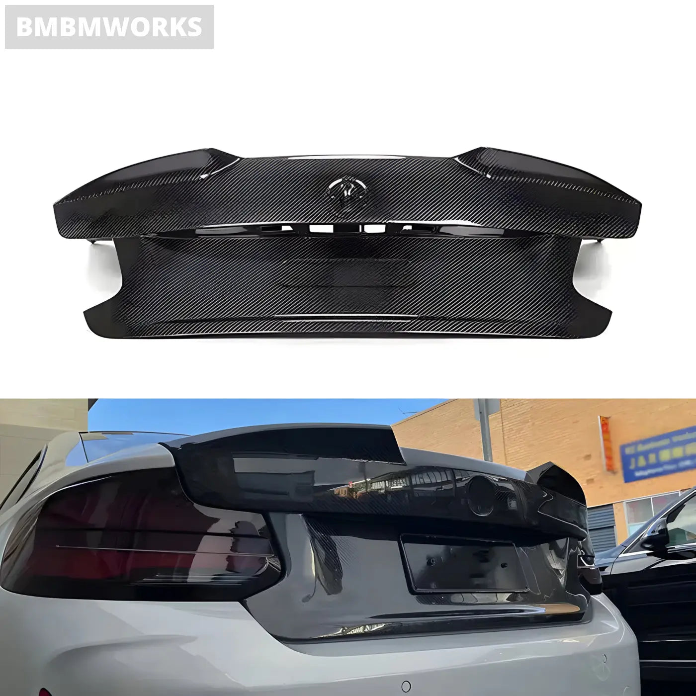 BMW M2 F87 MP Style Wet Carbon Fiber Rear Trunk Boot (2016-2020) Body Kits & Performance 2