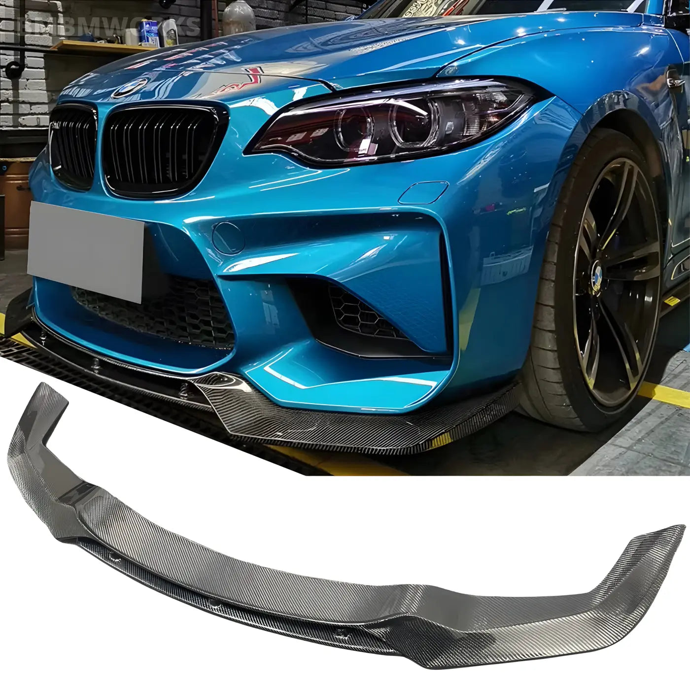 BMW M2 F87 V-Style Carbon Fiber Front Lip Body Kits & Performance 2