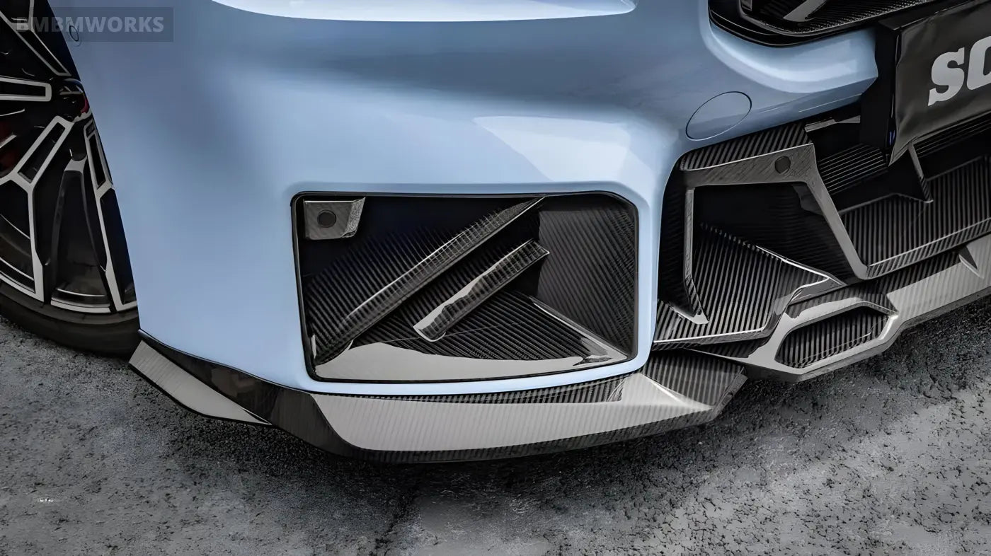 BMW M2 G87 Carbon Fiber Front Bumper Air Duct Vent Outlet Cover Trim (2023) Body Kits & Performance 4