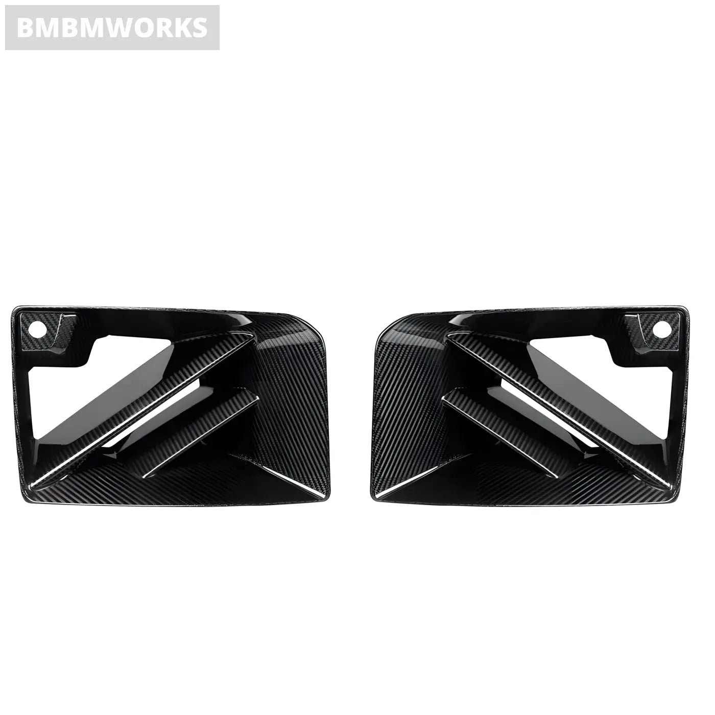 BMW M2 G87 Carbon Fiber Front Bumper Air Duct Vent Outlet Cover Trim (2023) Body Kits & Performance 4