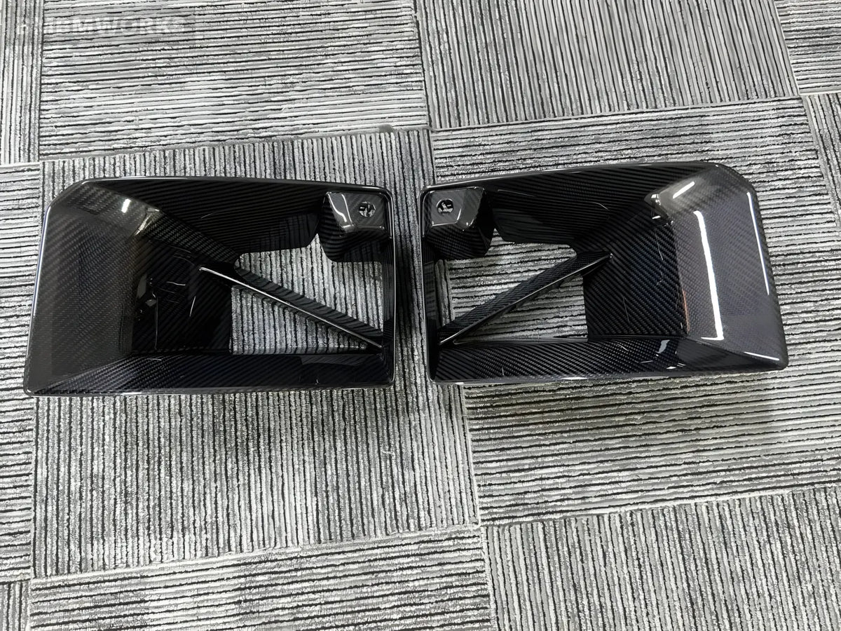 BMW M2 G87 Carbon Fiber Side Front Bumper Air Duct Vent Outlet Cover Trim (2023 + ) Body Kits & Performance 4