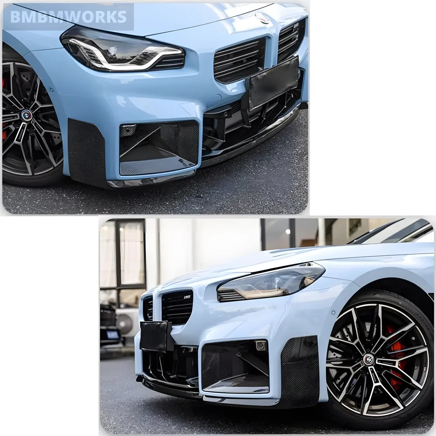 BMW M2 G87 Carbon Fiber Side Front Bumper Air Duct Vent Outlet Cover Trim (2023 + ) Body Kits & Performance 4