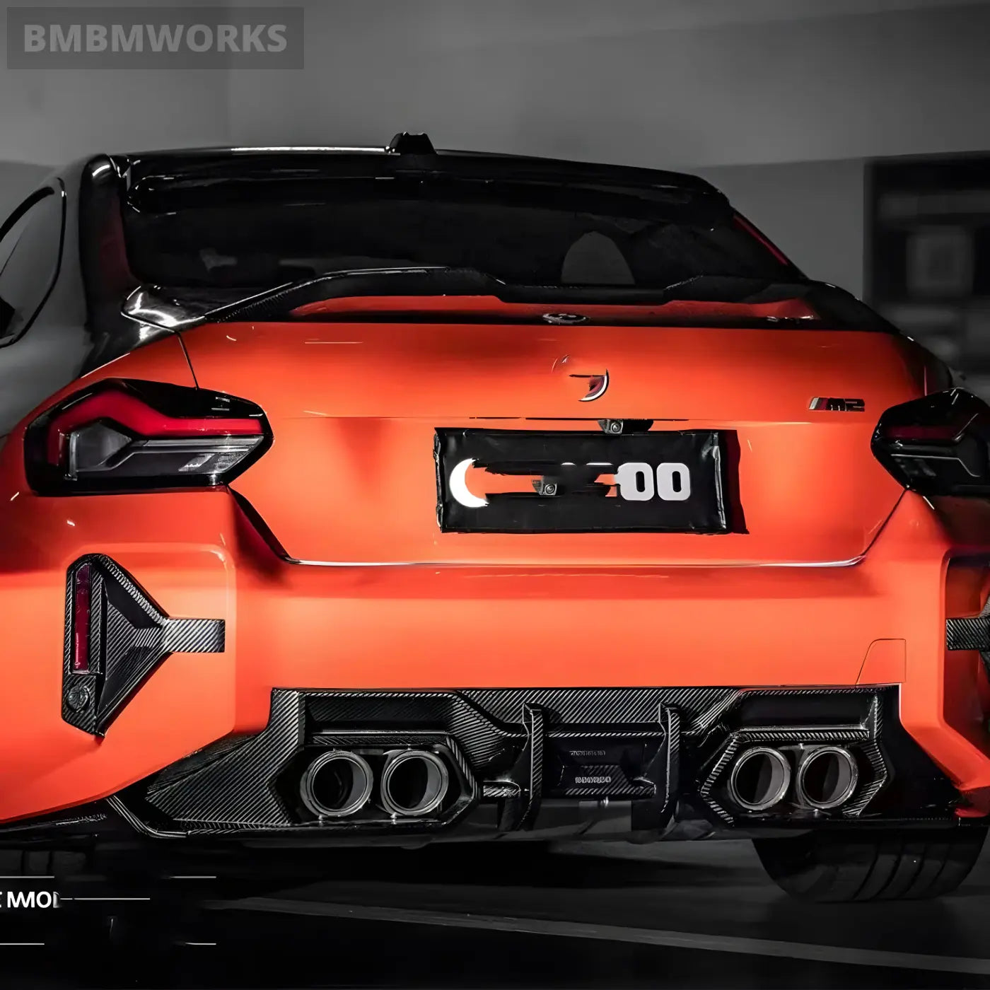 BMW M2 G87 Forged Carbon Fiber Rear Bumper Diffuser Rear Splitters and Spoiler Body Kit (2022 + ) Body Kits &