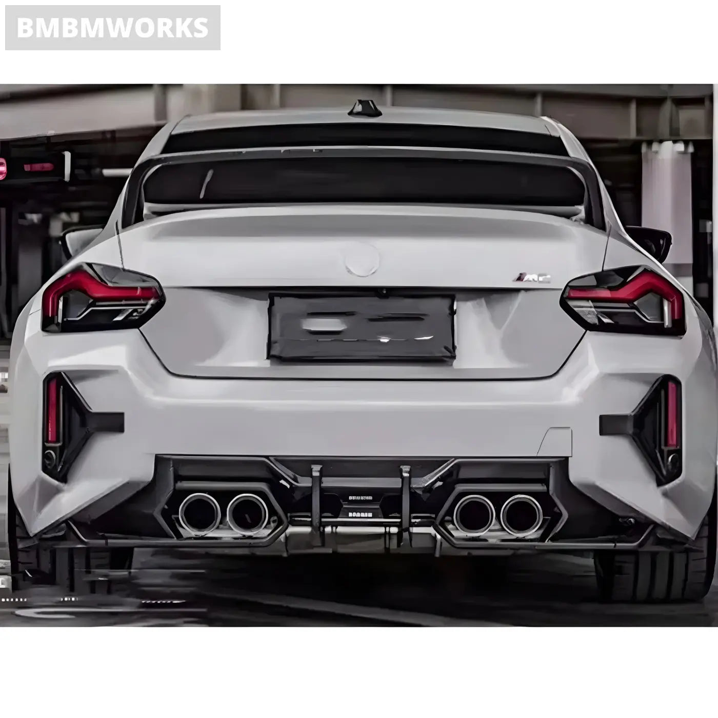BMW M2 G87 Forged Carbon Fiber Rear Bumper Diffuser Rear Splitters and Spoiler Body Kit (2022 + ) Body Kits &
