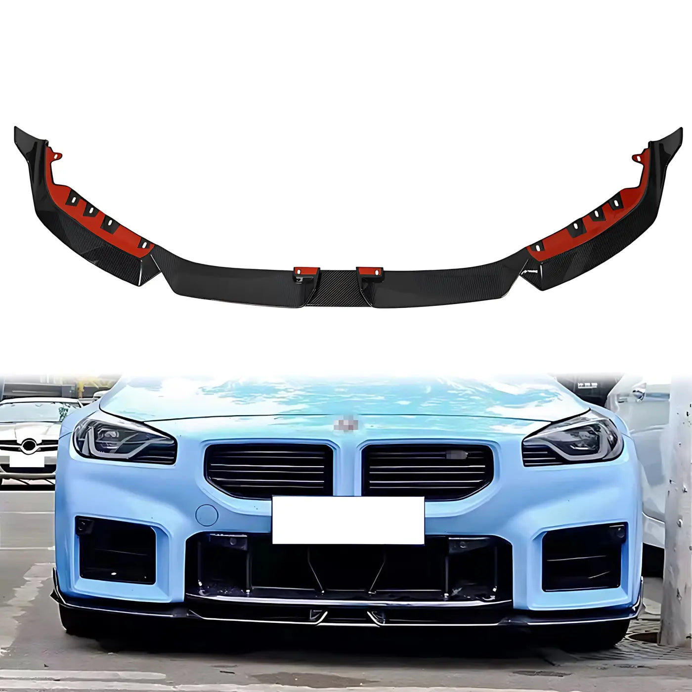 BMW M2 (G87) Front Bumper Carbon Fiber Lip Splitter Body Kits & Performance 2