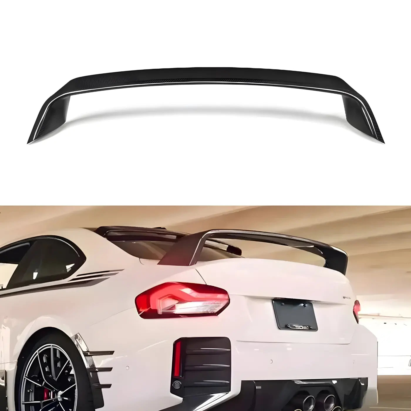 BMW M2 G87 MP-Style Dry Carbon Fiber Rear Spoiler Body Kit Body Kits & Performance 2